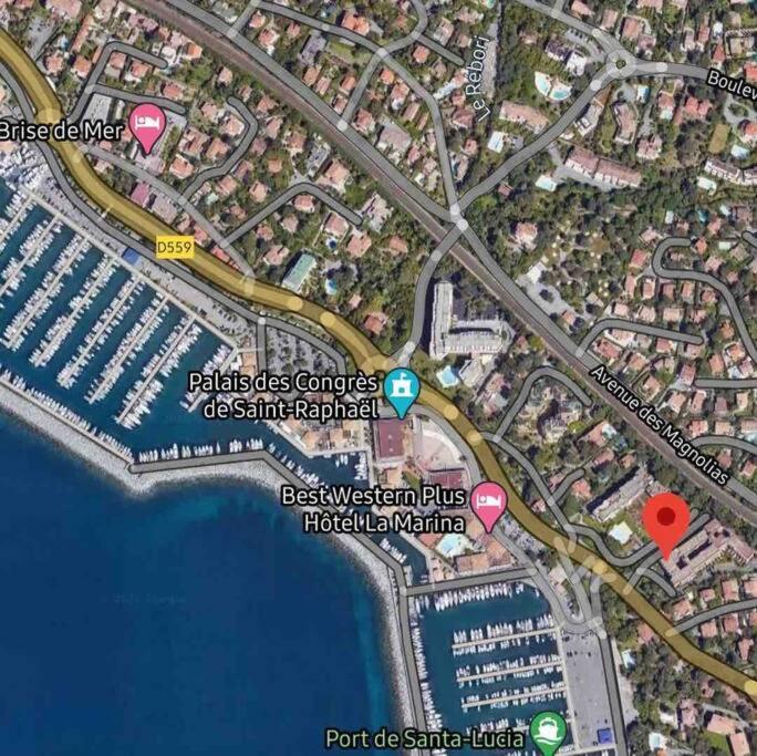 Chaleureux Appartement Face Au Port Sta Lucia, Tout A Pieds, Wifi Сен-Рафаэль Экстерьер фото